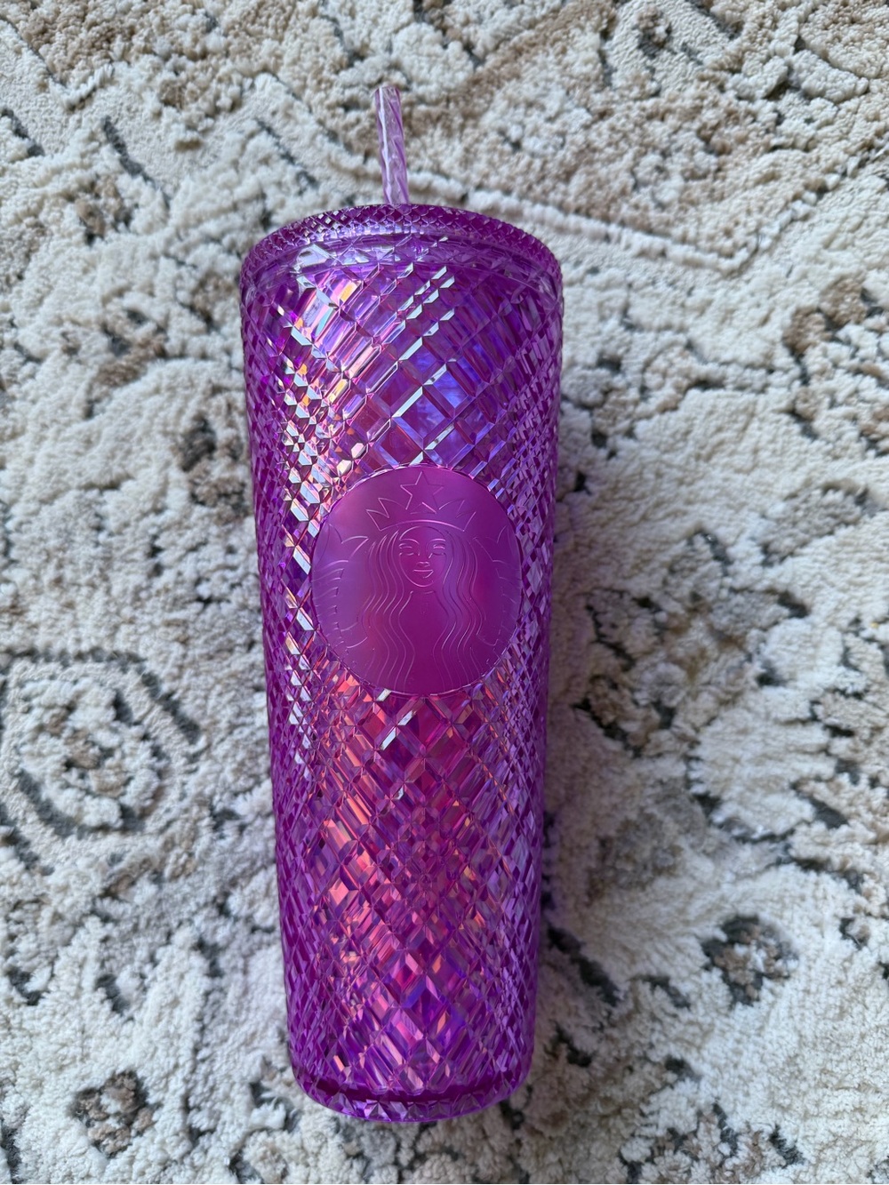 Starbucks Iridescent Pink-Purple Studded Tumbler